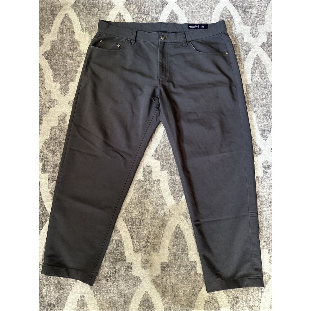 Woodies Mens Gray Pants Relaxed Chino Slash Pocket Stretch Size 40X27